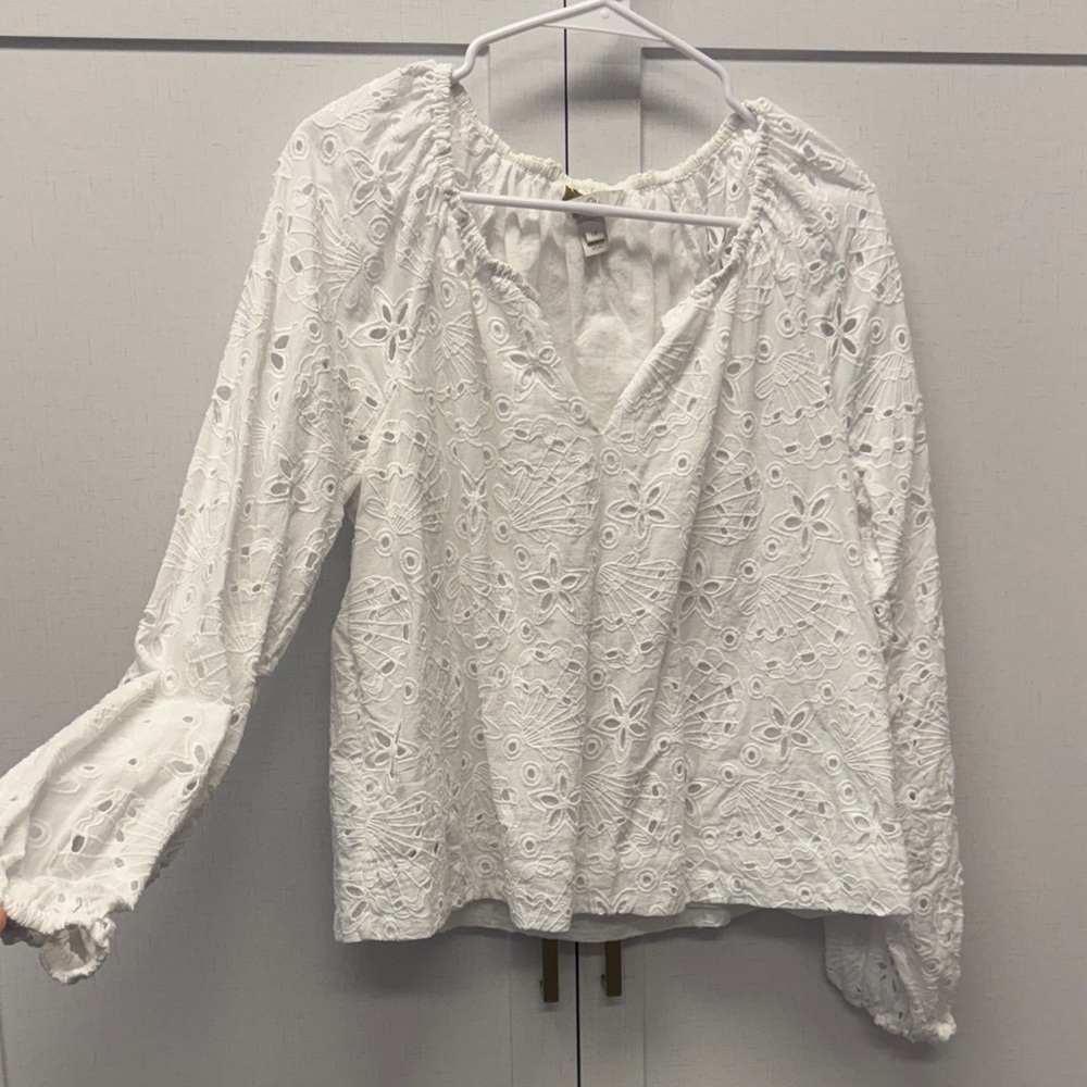 Lilly Pulitzer Maisha eyelet blouse